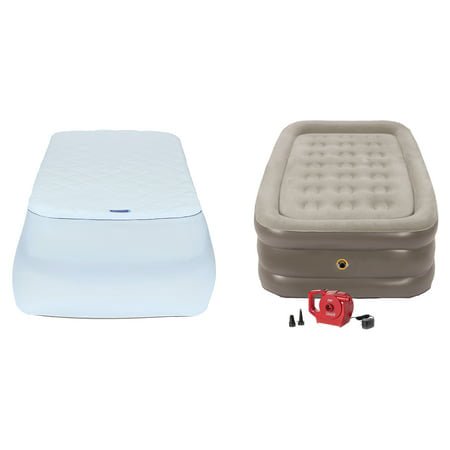 Coleman SupportRest 18" Double-High Air Bed with Rechargeable Pump, Twin