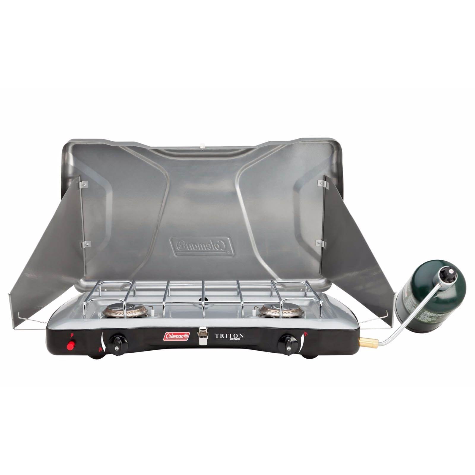 Coleman Triton Series Camping 2Burner PerfectFlow InstaStart Propane