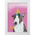 thumbnail image 1 of Coleman, Victoria 13x18 White Modern Wood Framed Museum Art Print Titled - Party Dog II, 1 of 4