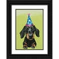 thumbnail image 1 of Coleman, Victoria 17x24 Black Ornate Wood Framed with Double Matting Museum Art Print Titled - Party Dog III, 1 of 4