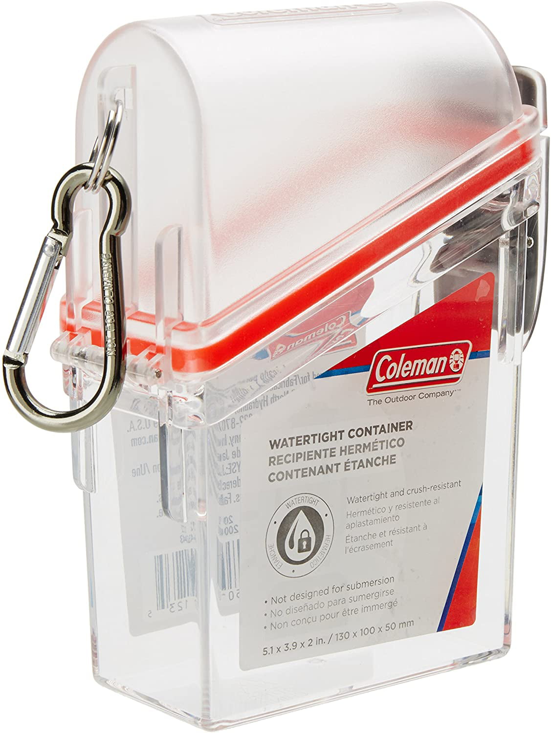 Coleman Watertight Plastic Container, Small, Good for Documents, Phones,  Matches, etc.