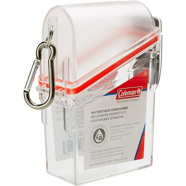 Coleman Watertight Plastic Container, Small, Good for Documents, Phones,  Matches, etc.