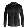 thumbnail image 1 of Colen Cosmo Men's Jackets Velvet Full Zip Bomber Jacket Winter Warm Padded Coats Outwear, 1 of 8