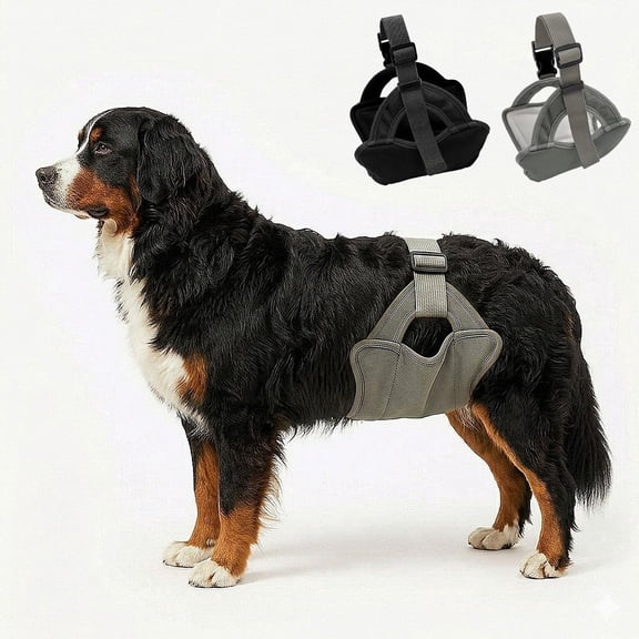 Colenumone Dog Diapers Male, 2 Pack Washable Male Dog Belly Band with Minimalist Narrow Strap, Pee Wraps for Doggie in Incontinence or Excitable Urination and Training (Grey/Black)