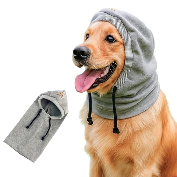 Colenumone Dog Hat & Calming Snood, Noise Protector for Outdoor Photos
