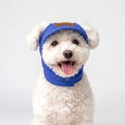 Colenumone Dog Hat with Sun Protection, Adjustable All-Weather Protective Hood with Neck Wrap for Small Medium Large Dogs, Outdoor Walking Cap, Blue