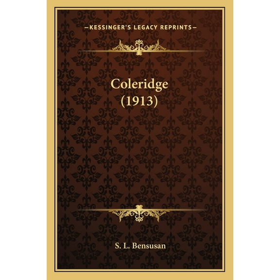 Coleridge (1913) (Paperback)