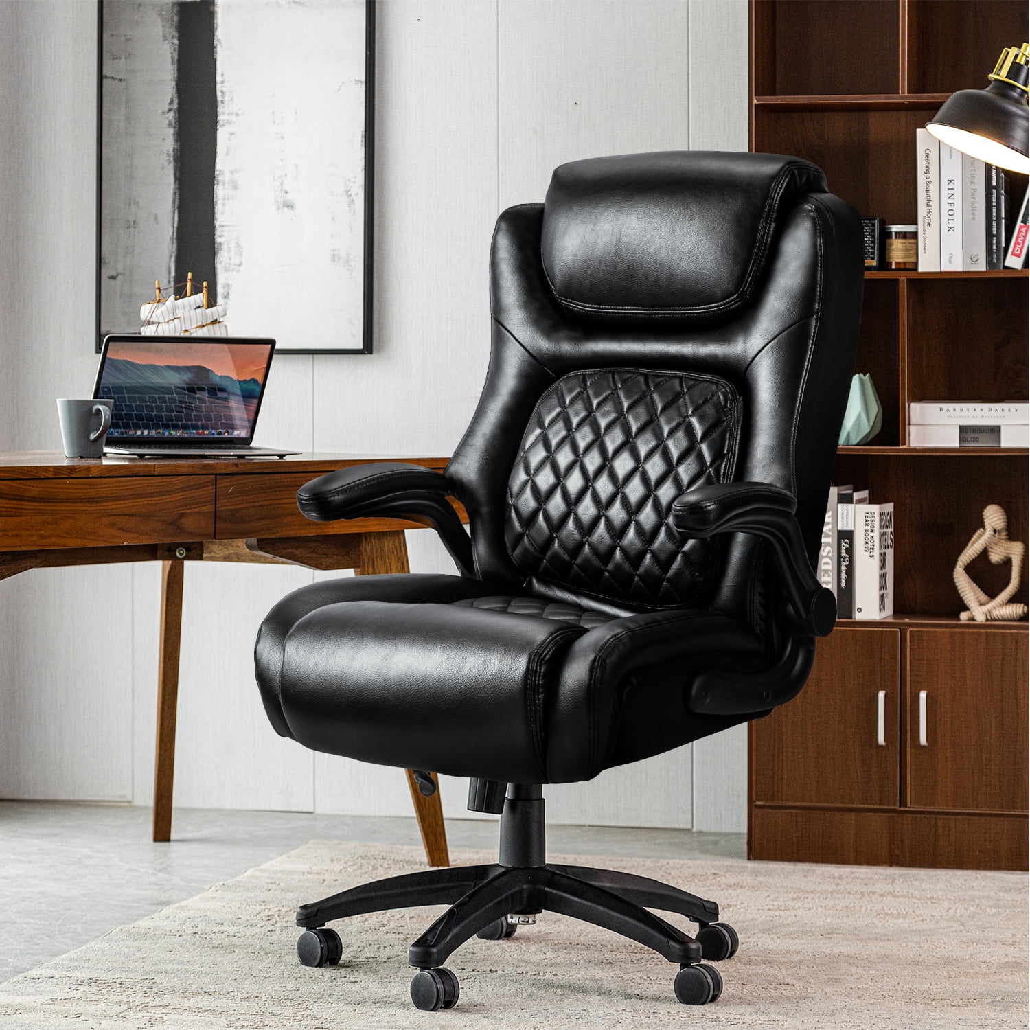 True Innovations Bonded Leather Managers Chair Multiple Colors Walmart