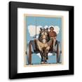 thumbnail image 1 of Coles Phillips 11x14 Black Modern Framed Museum Art Print Titled - Man Riding a Horse Drawn Cart (1921), 1 of 5
