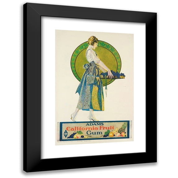 Coles Phillips 13x18 Black Modern Framed Museum Art Print Titled - Adams Fruit Gum (1920)