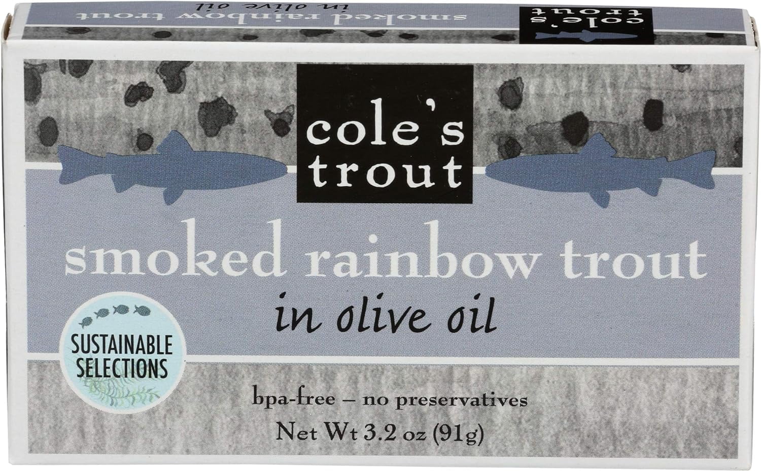 Coles Trout Smoked, 3.2 Ounce (Pack of 10)