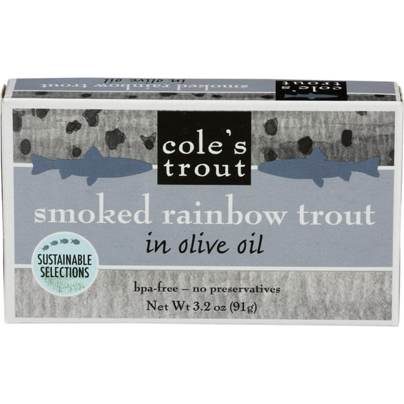 Coles Trout Smoked, 3.2 Ounce (Pack of 10)