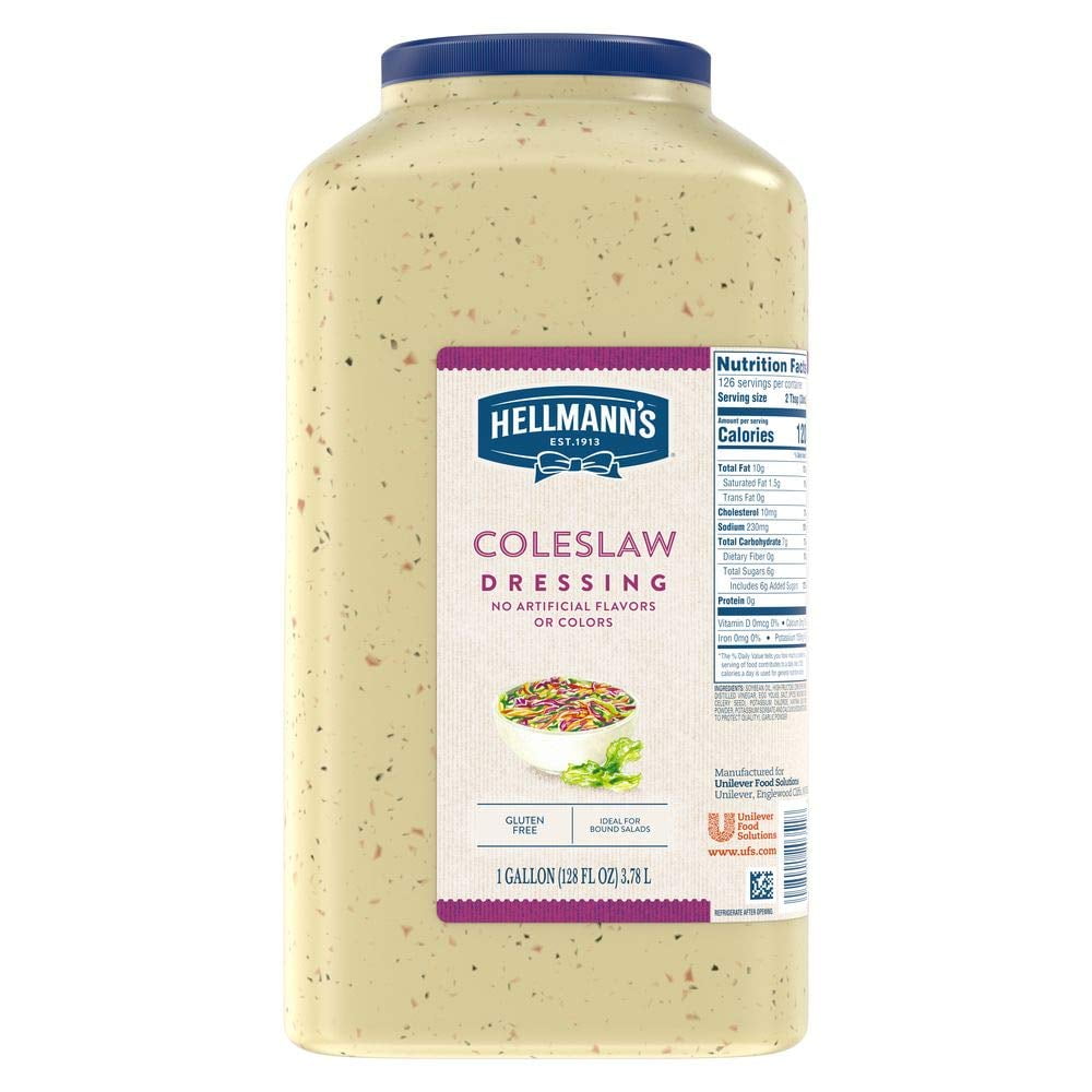 Coleslaw Salad Dressing Jug Gluten Free, No Artificial Flavors or