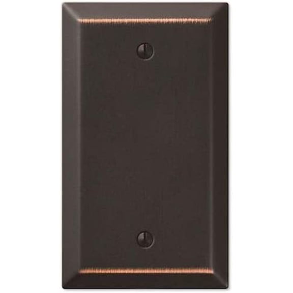 Colester Direct Metal Oil Rubbed Bronze Wall Switch Plate Outlet Cover Toggle Rocker GFI (Blank Plate)