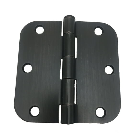Colester Direct Oil Rubbed Bronze Door Hinge 3.5 x 3.5 with 5/8" Round Corner ORB - 6 pack