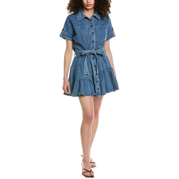 Colette Rose womens  Denim Shirtdress, s, Blue