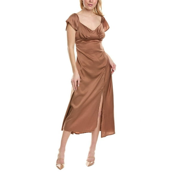 Colette Rose womens  Midi Dress, s, Brown