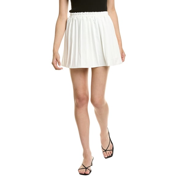 Colette Rose womens  Pleated Skirt, l, White