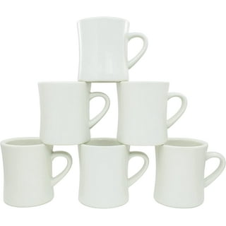 Bodum Ceramic 12oz Coffee Mugs Red White Polka Dots Set Of 6