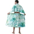 thumbnail image 1 of Colevkie 2 Pcs Men's Adjustable Bath Skirt & Soft Bath Towel Set Quick Drying Absorbent Beach Towel Bath Wrap Set Printed Ink Painting Style Pattern, 1 of 7