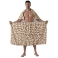 thumbnail image 1 of Colevkie 2 Pcs Men's Bath Wrap Set Bath Skirt & Bath Towel Absorbent Soft Beach Towel Shower Skirt for Sauna Spa Hotel Home, 1 of 7