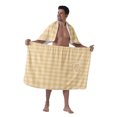 thumbnail image 1 of Colevkie 2 Pcs Men's Quick Drying Bath Skirt & Towel Soft Lightweight Beach Towel Shower Skirt for Spa Sauna Bathroom Absorbent Comfortable Printed Plaids Pattern, 1 of 7
