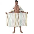 thumbnail image 1 of Colevkie 2 Pcs Men's Wearable Bath Skirt & Towel Set Quick Drying and Absorbent Bathroom Wrap Set for Home Spa Hotel Beach with Adjustable Closure, 1 of 7