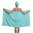 thumbnail image 1 of Colevkie 2 Pcs Women’s Bath Wrap Set,Adjustable Bath Skirt Shower Cap for Bathroom Spa Shower,Quick Drying and Absorbent, 1 of 8