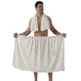 thumbnail image 1 of Colevkie 2 Pieces Bath Wrap Set for Men Bath Towel & Shower Skirt Soft Adjustable Beach Towel Bath Skirt with Pocket Home Use Bathroom Sauna Printed Rhombic Plaid Pattern, 1 of 7