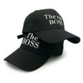 thumbnail image 1 of Colevkie 2Pcs The Boss and The Real Boss Baseball Caps for Couples,Adjustable Embroidered Snapbacks for Lovers,Valentine Day, 1 of 4