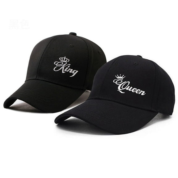 Colevkie King Queen Baseball caps,Couple Hats,Adjustable,One Size