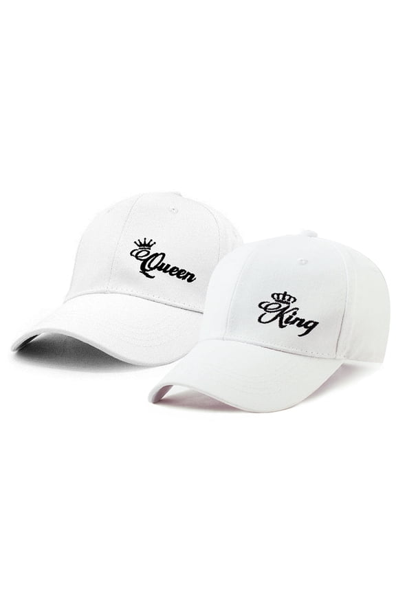 King Queen Baseball caps,Couple Hats,Adjustable,One Size