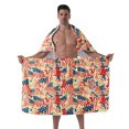 thumbnail image 1 of Colevkie Men's 2 Pcs Bath Skirt & Bath Towel Set Soft Adjustable Bath Wrap Set Quick Drying Beach Bathroom Spa Hotel Towel Printed Retro Pattern, 1 of 7