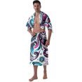 thumbnail image 1 of Colevkie Men's 2 Pcs Bath Skirt & Bath Towel Set Soft and Absorbent Adjustable Shower Wrap Towel for Beach Spa Sauna Bathroom Paisley Style, 1 of 7