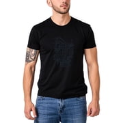 Colevkie Mens Retro Slogan T-Shirt with Personalized Attitude Text Print Casual Short Sleeve Top TeeBlack-Men,XS