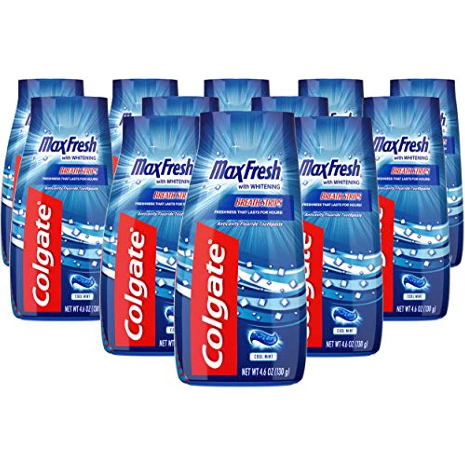 Colgate 2 In 1 Toothpaste Gel And Mouthwash ,4.6 Oz (Pack Of 12)