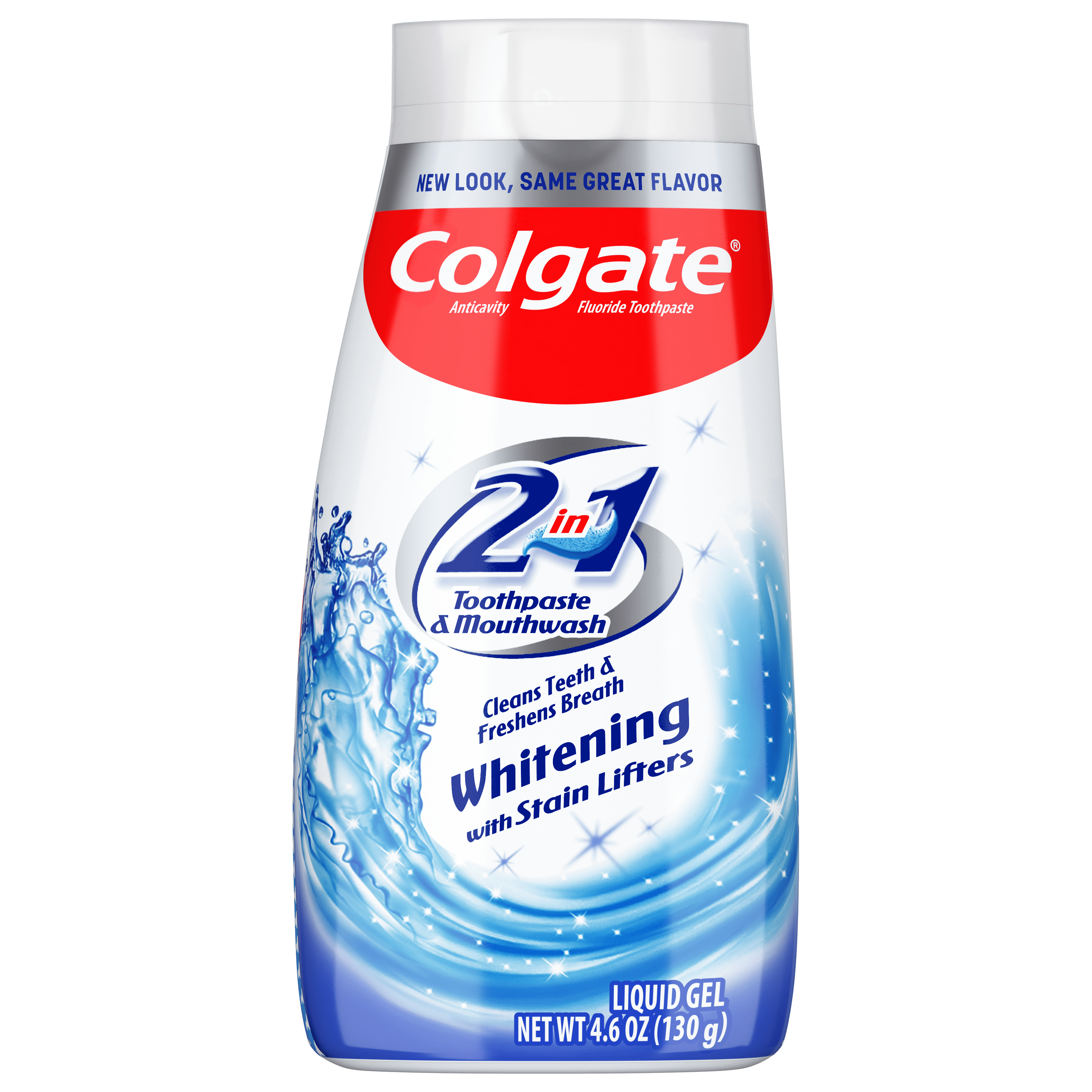 Colgate 2 in 1 Toothpaste and Whitening Mouthwash, Mint, 4.6 oz Squeeze