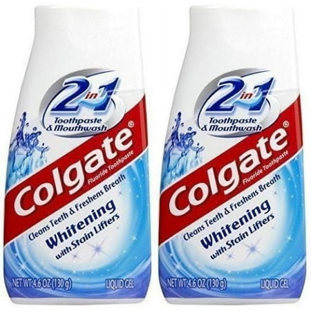 Colgate 2-in-1 Whitening Toothpaste & Mouthwash - 4.6 oz (2 packs)