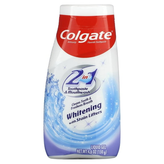 2 Pack - Colgate 2-in-1 Whitening With Stain Lifters Toothpaste 4.60 oz
