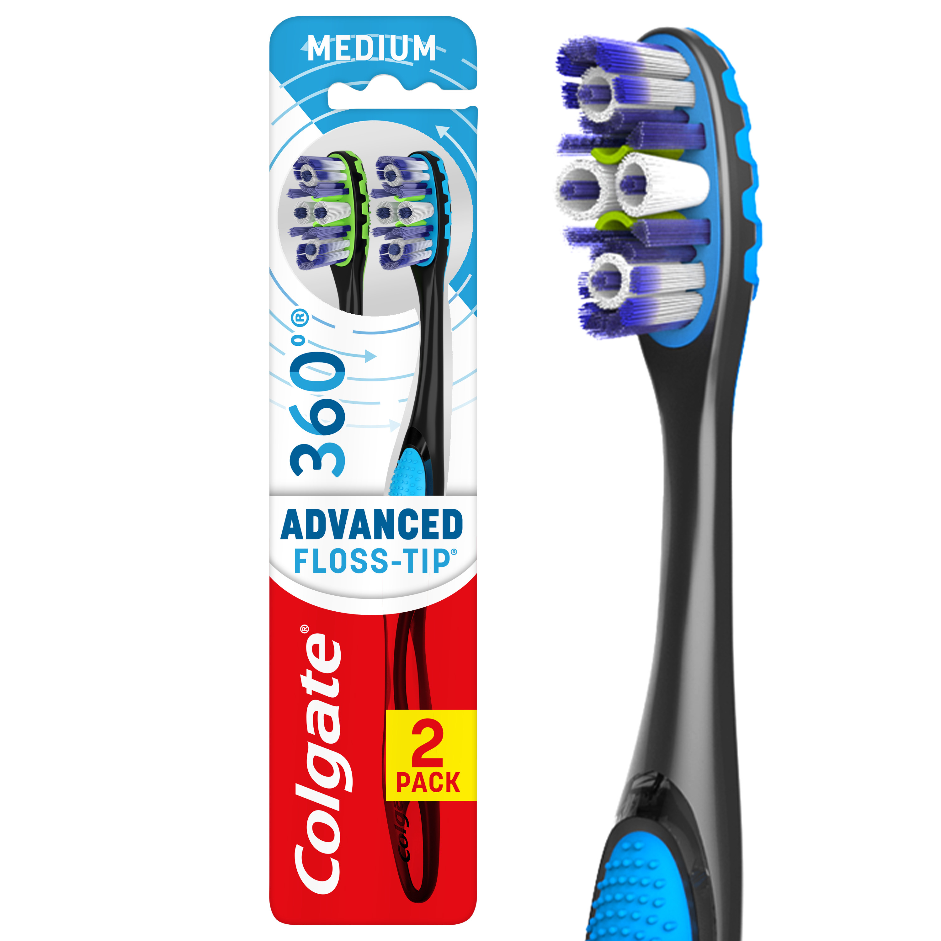 Reach Advanced Design Medium Toothbrush, 3 count