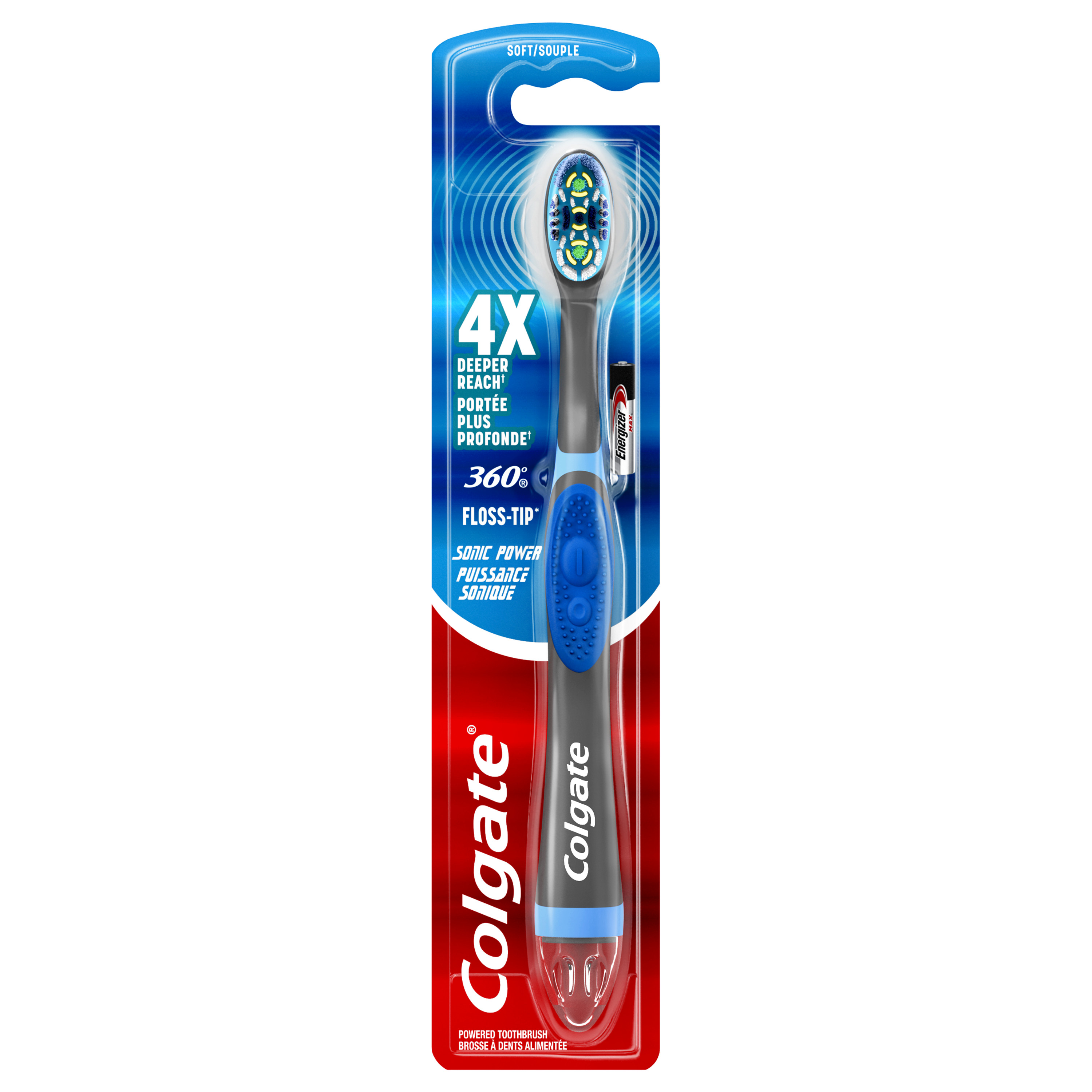 Colgate 360 Advanced FlossTip Battery Toothbrush