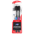 thumbnail image 1 of Colgate 360 Floss-Tip Manual Charcoal Toothbrush with Tongue and Cheek Cleaner, Soft, 2 Ct, 1 of 10