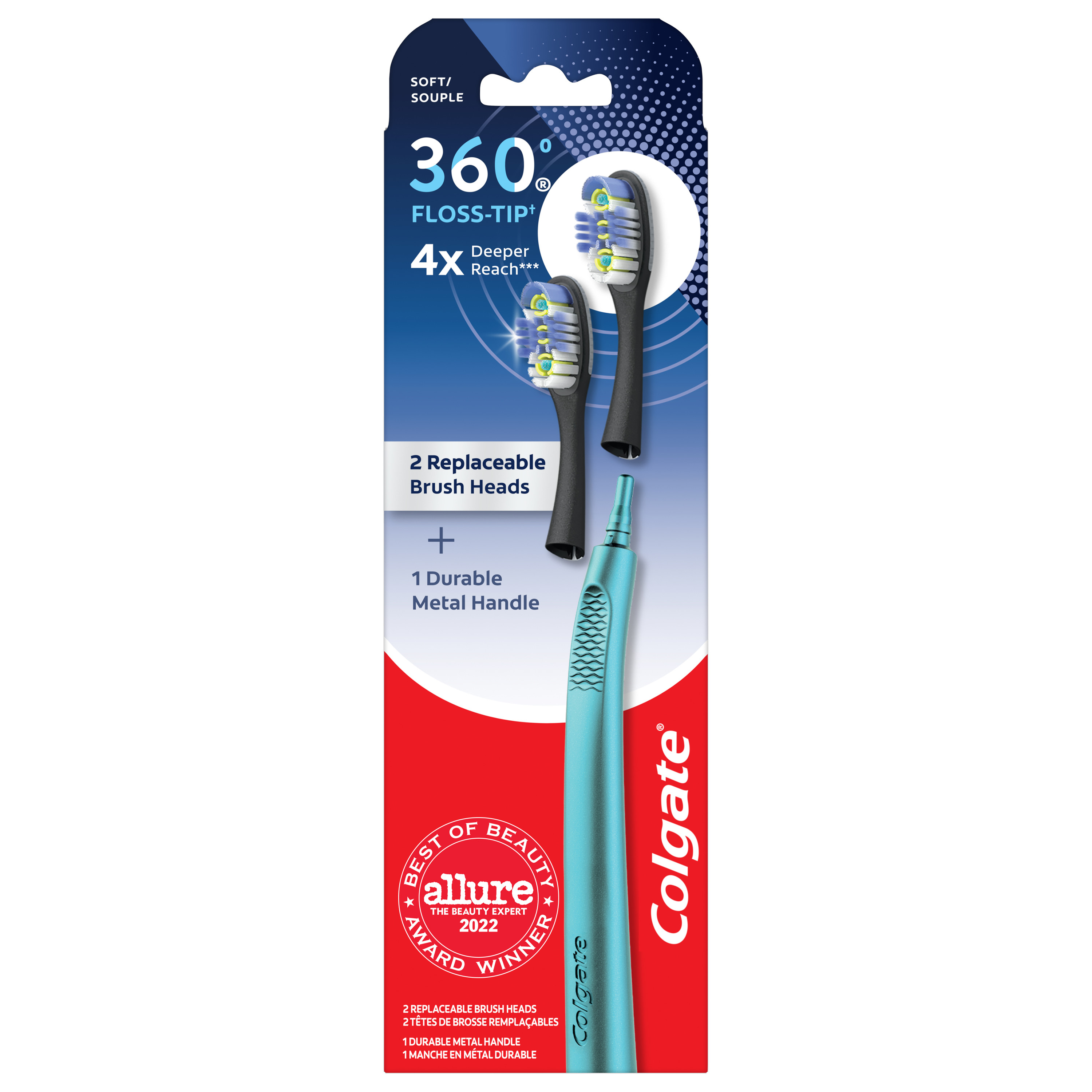 Colgate Keep Manual Toothbrush, Floss Tip Bristles, Whitening Starter