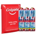 thumbnail image 1 of Colgate 360 Manual Toothbrush with Tongue and Cheek Cleaner, Medium, 6 Ct, 1 of 4