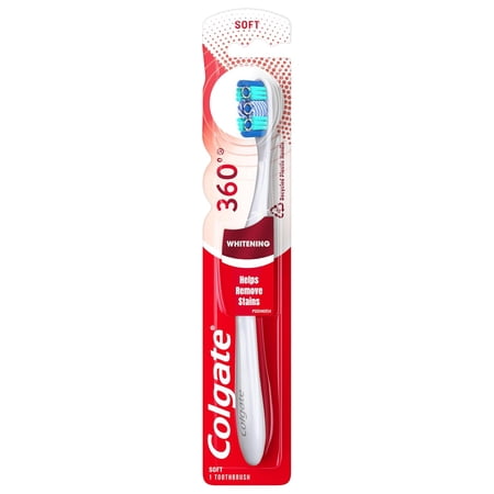 Colgate 360 Optic White Full Head Toothbrush, Soft - 1 Ea