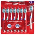 thumbnail image 1 of Colgate 360 Optic White Toothbrush, Medium 8-pack, 1 of 2
