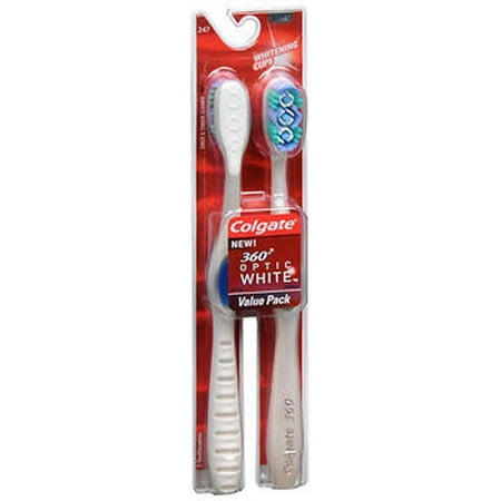 Colgate 360� Optic White Whitening Soft Toothbrush - 2 Count