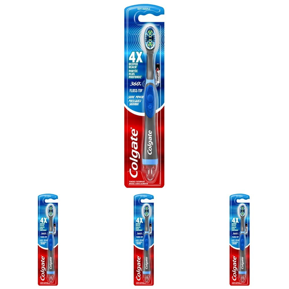 Colgate 360 Sonic Battery Power Electric Toothbrush With FlossTip