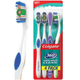 thumbnail image 1 of Colgate 360° Toothbrush with Tongue and Cheek Cleaner, Soft - 4 Count, 1 of 9