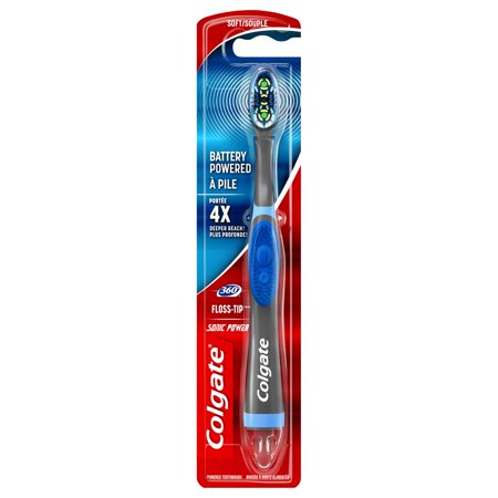 Colgate, 360 Total Advanced Floss-Tip Sonic Powered Vibrating Toothbrush (Pack of 18)